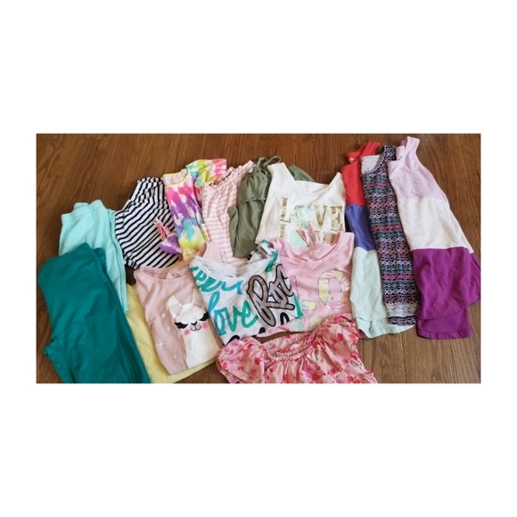 15 Piece Girls Summer Tops & Pants